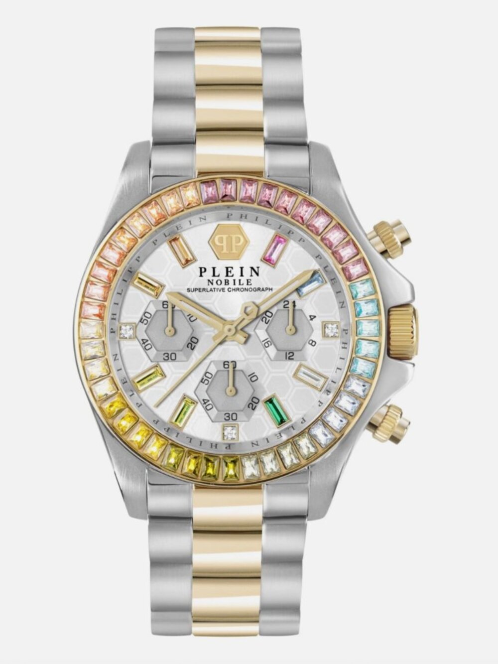 Philipp Plein Womens Two Tone Diamond 38mm Watch